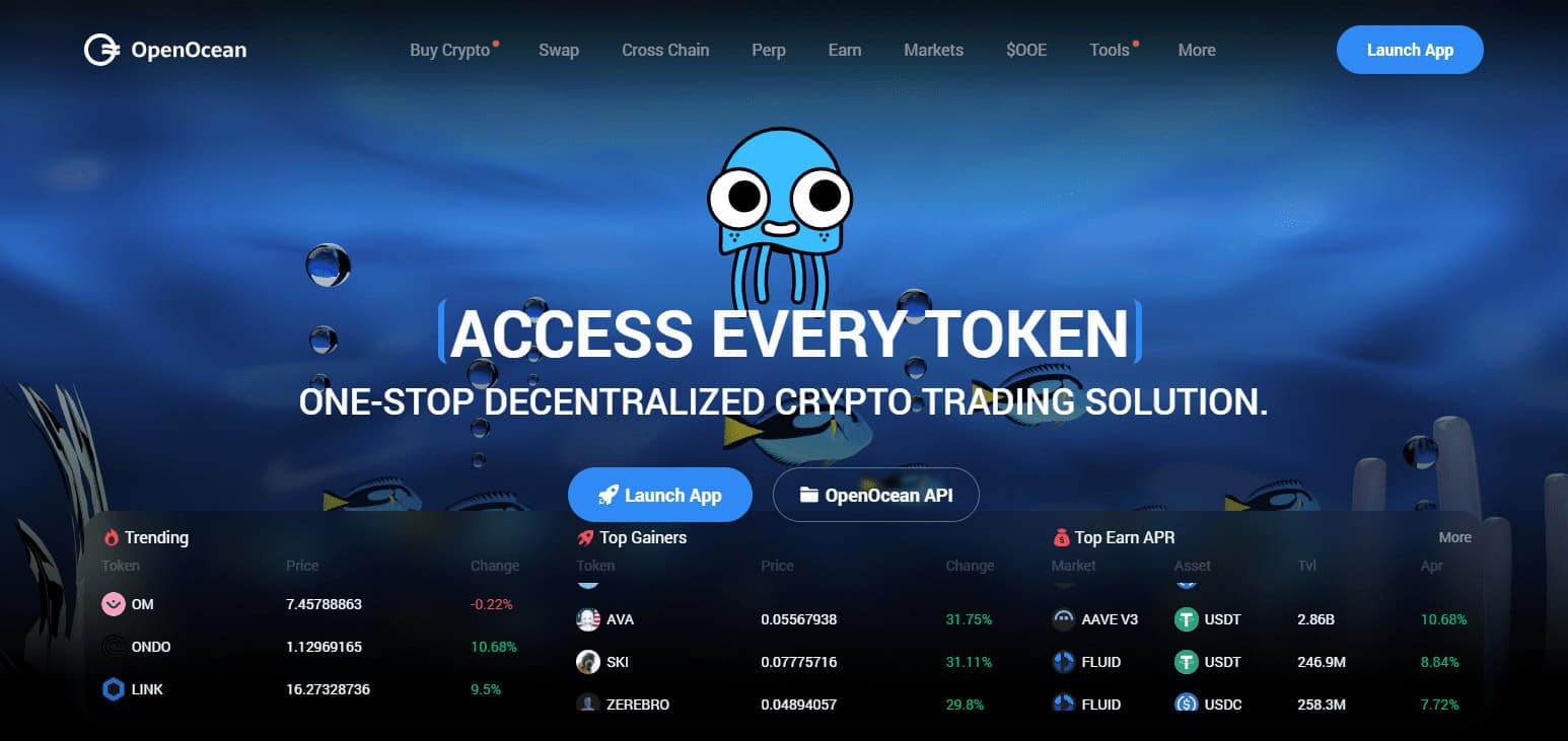 OpenOcean Best DEX Aggregators For Efficient Crypto Trading