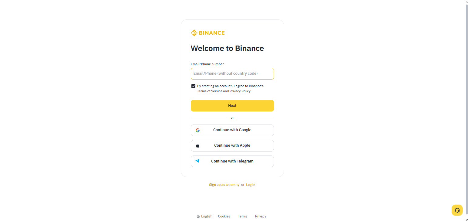 Set Up Your Binance Account