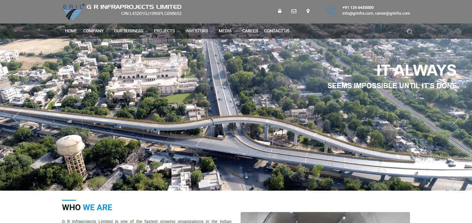 G R Infraprojects Ltd