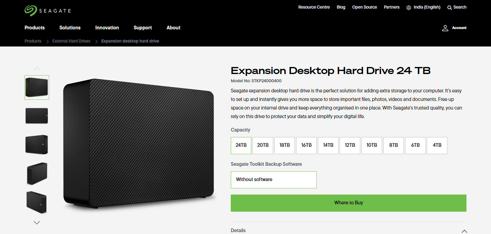 Seagate Expansion Desktop Drive