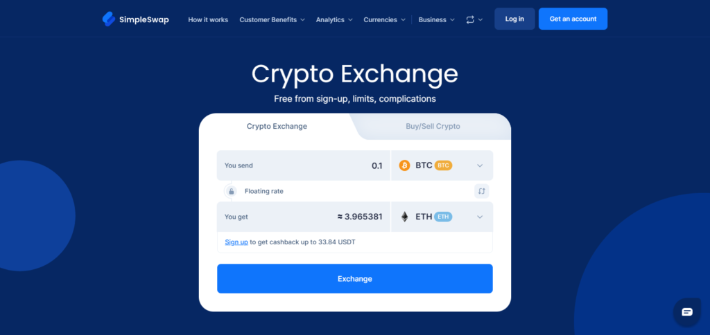 SimpleSwap Instant Cryptocurrency Exchange Best Rates amp Low Fees 2025