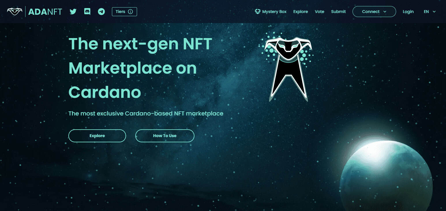 AdaNFT Top NFT Aggregator For Cardano