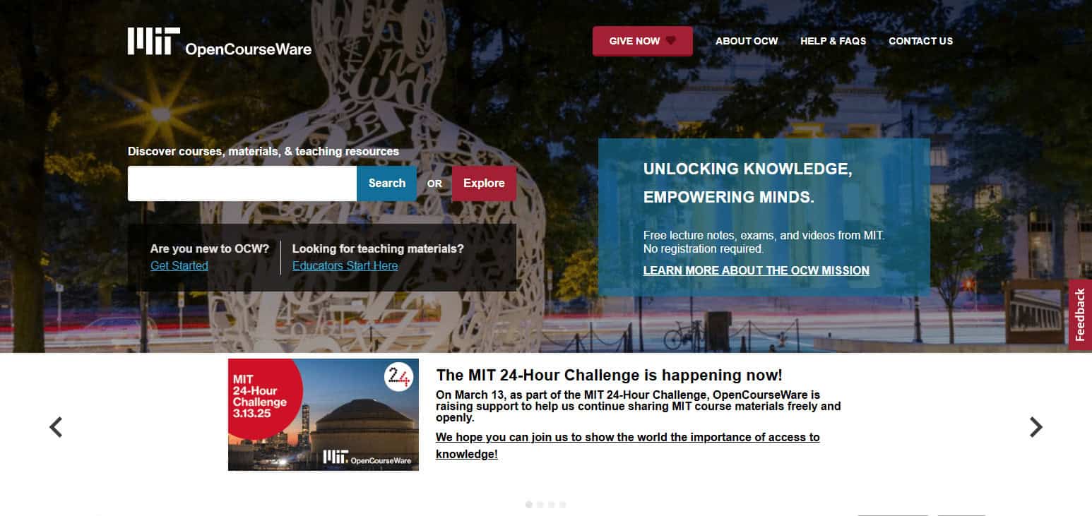 MIT OpenCourseware