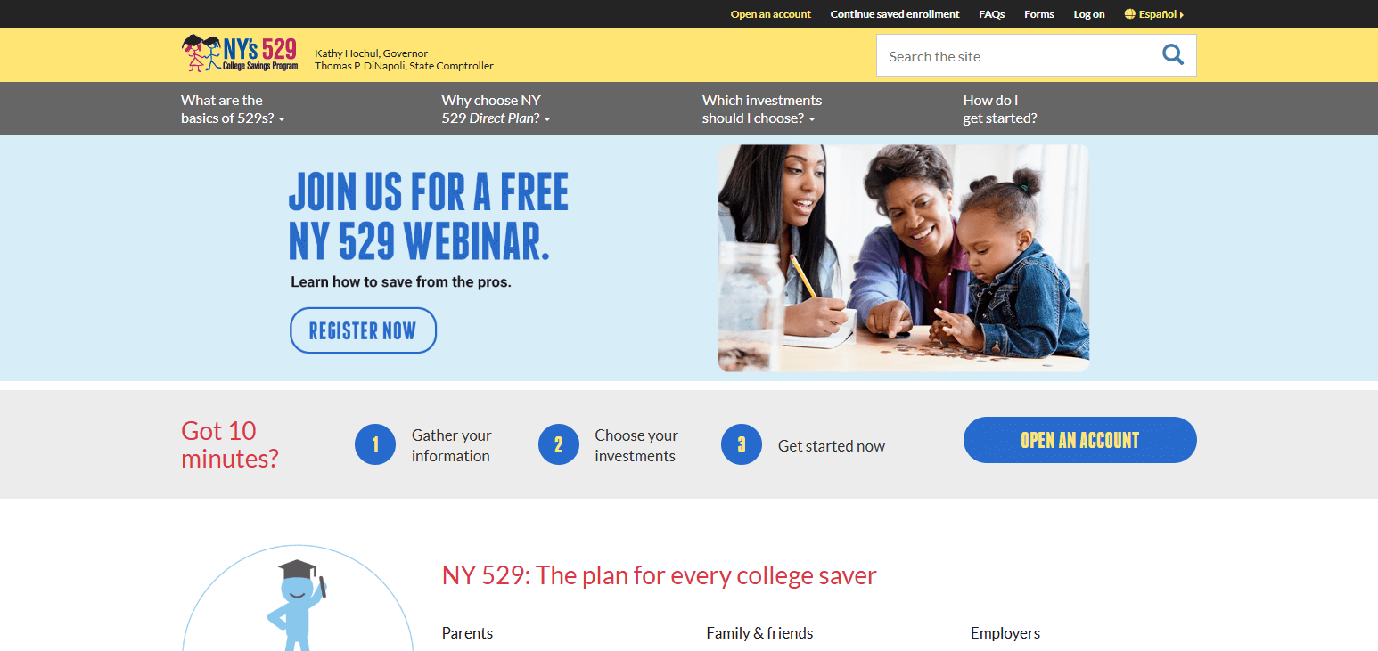 New York’s 529 College Savings Program – Direct Plan