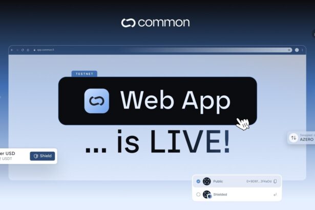 Common Launches First Privacy Web App with Subsecond Proving Times for Arbitrum and Aleph Zero EVM