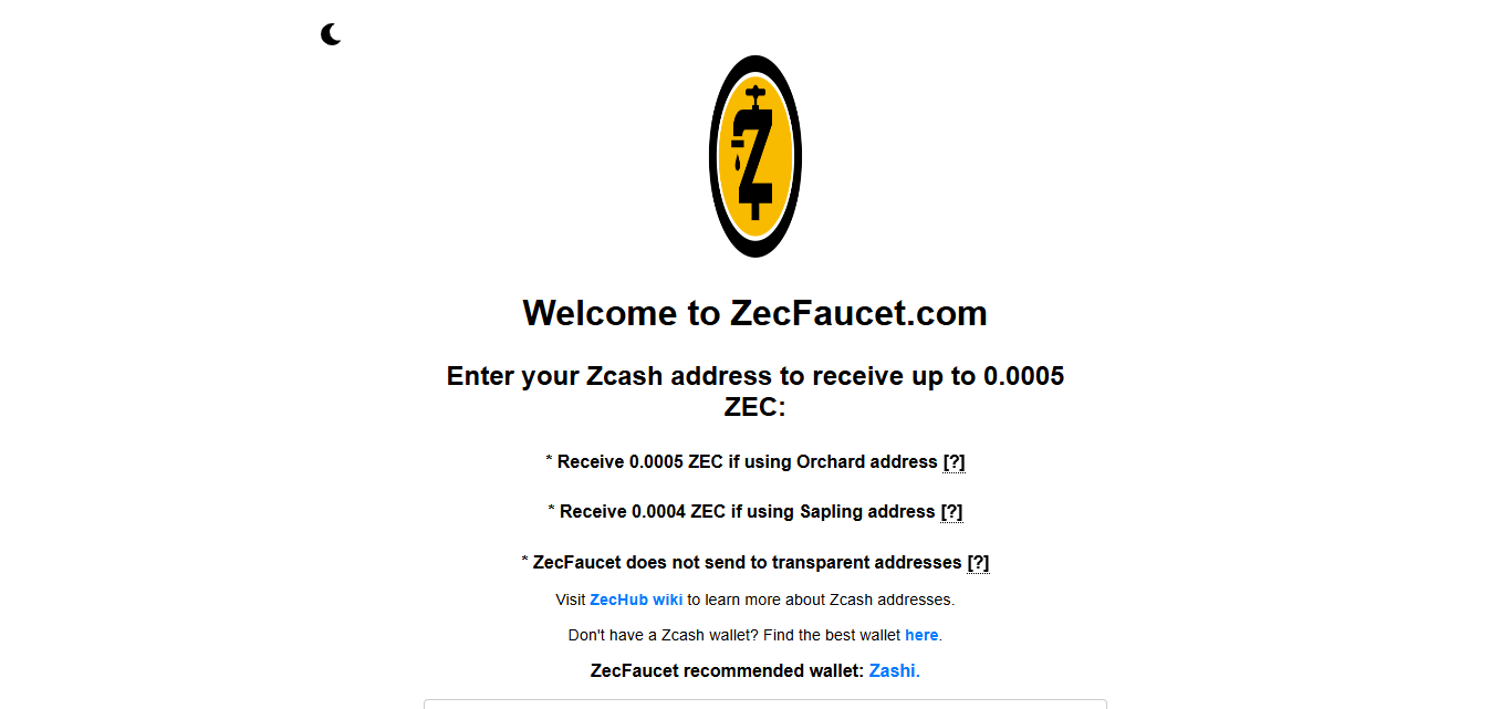 Zcash Faucet