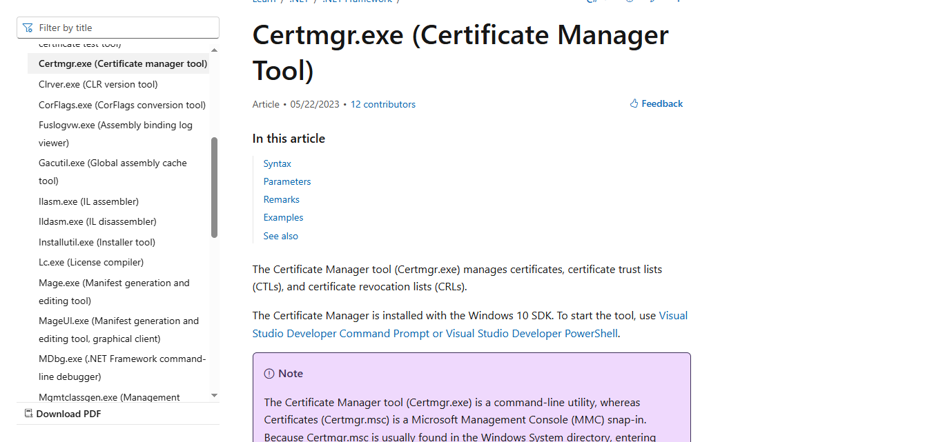 CertMgr.exe