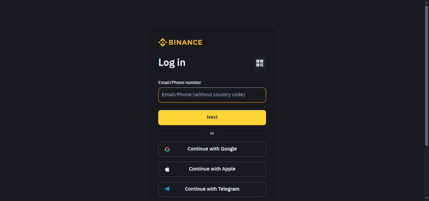 Log in to your account