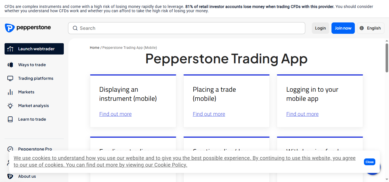 Pepperstone App