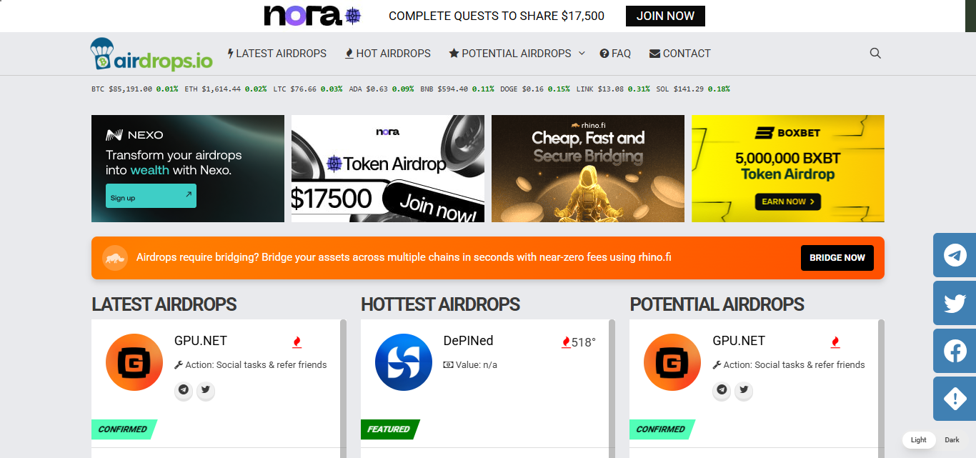 Airdrops