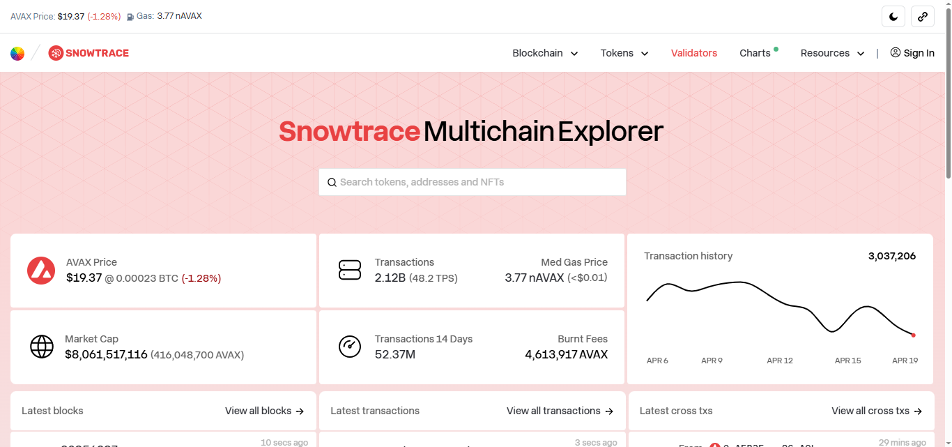 SnowTrace (Avalanche)