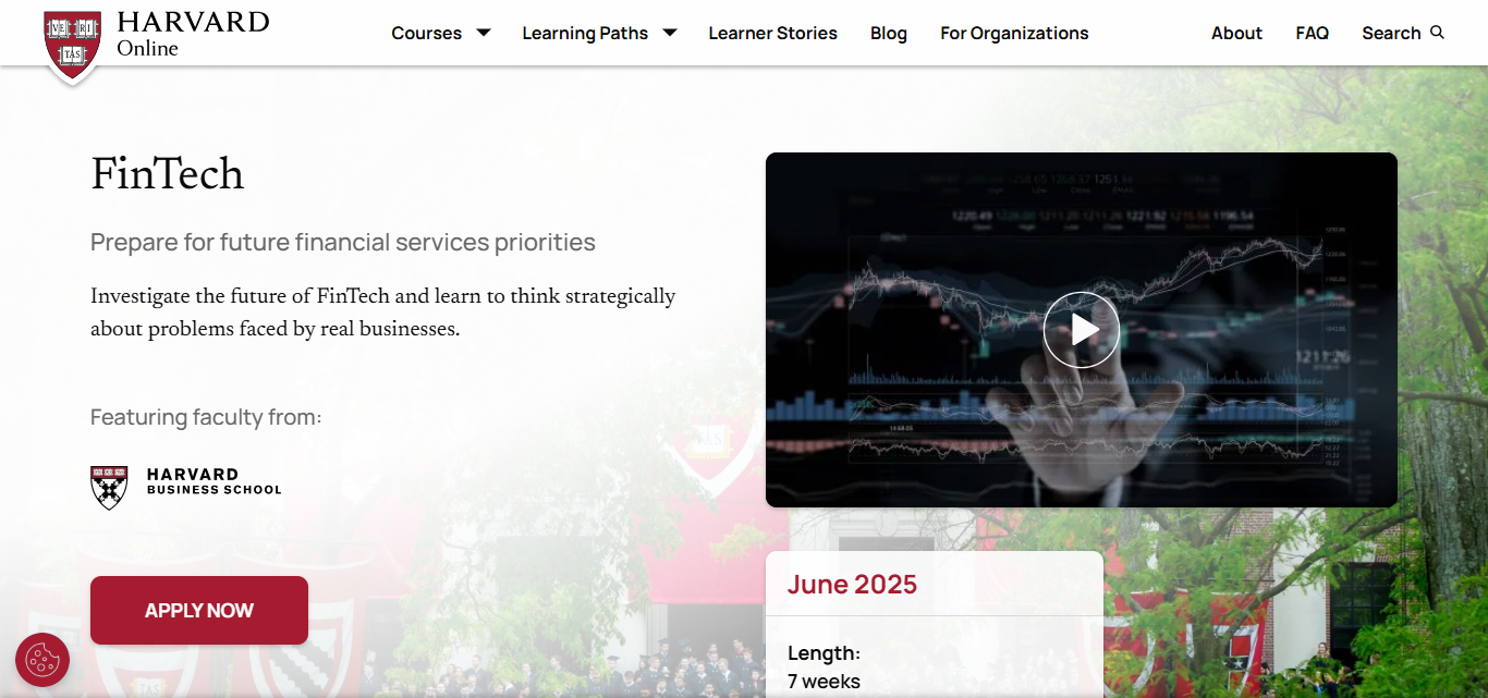 Harvard VPAL FinTech Online Short Course