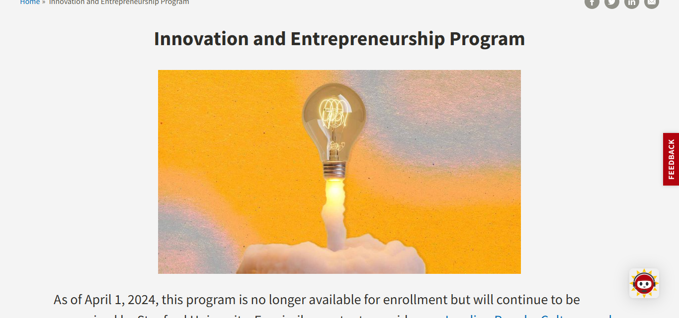Stanford FinTech Innovation and Entrepreneurship Course