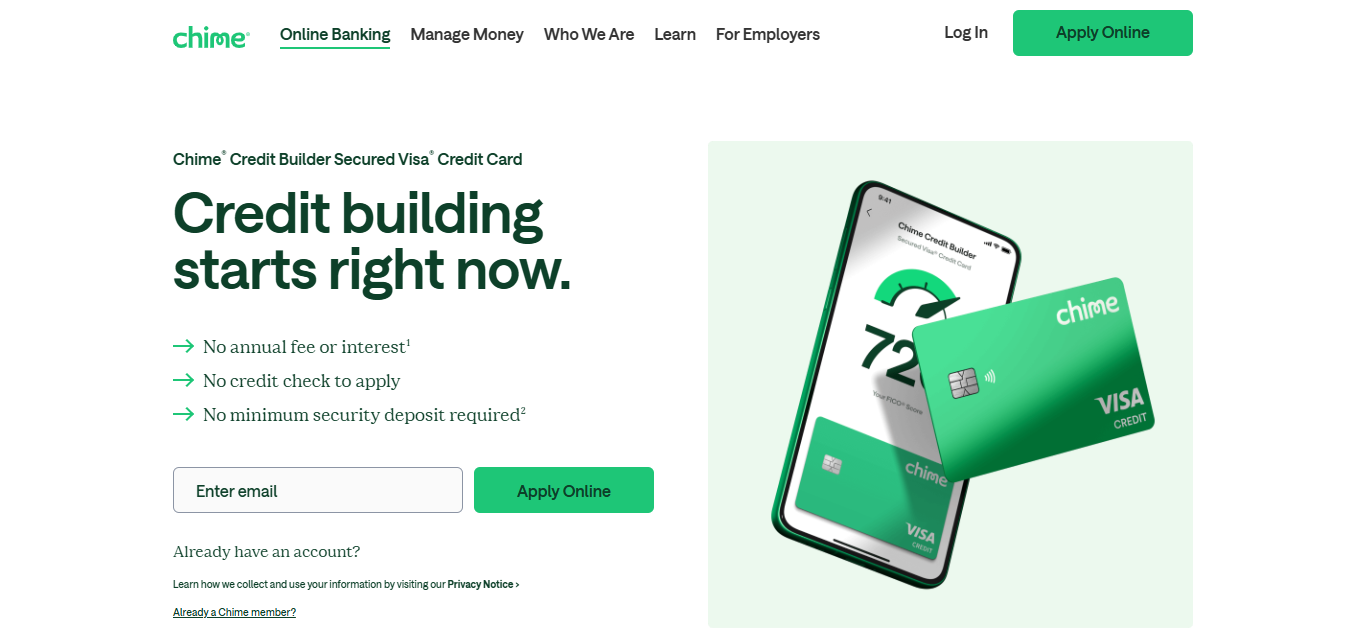 Chime Credit Builder Secured Visa® Card