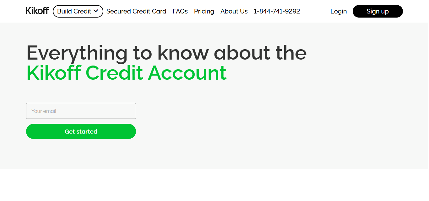 Kikoff Credit Account