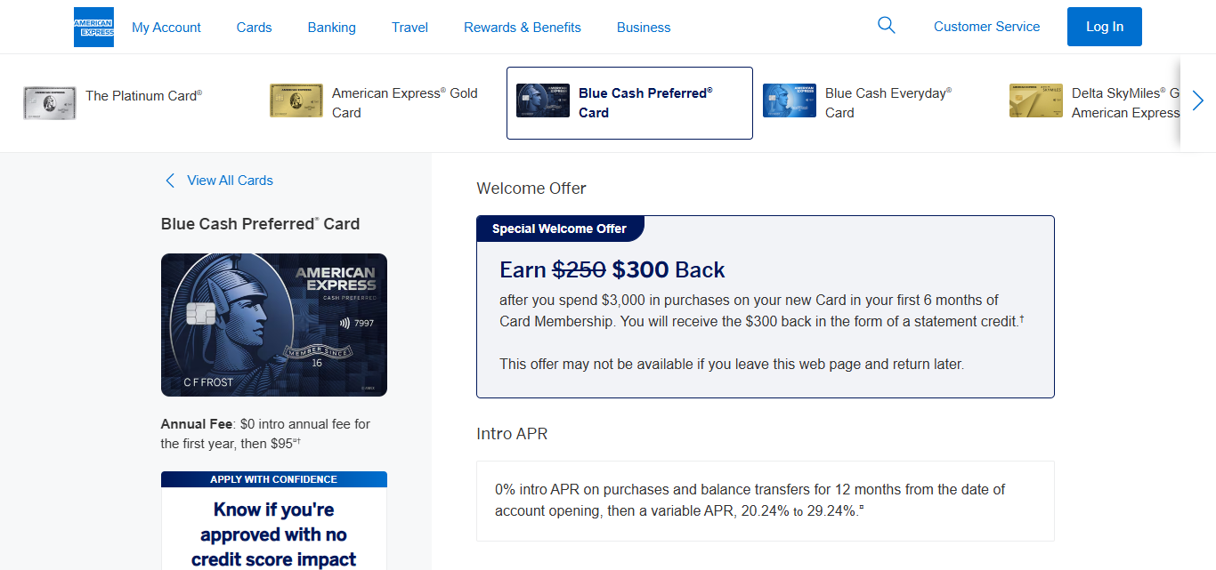 American Express Blue Cash Preferred® Card