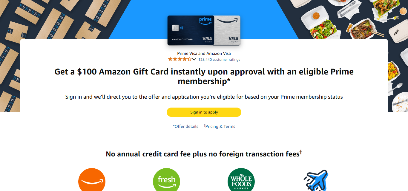 Amazon Prime Rewards Visa Signature Card