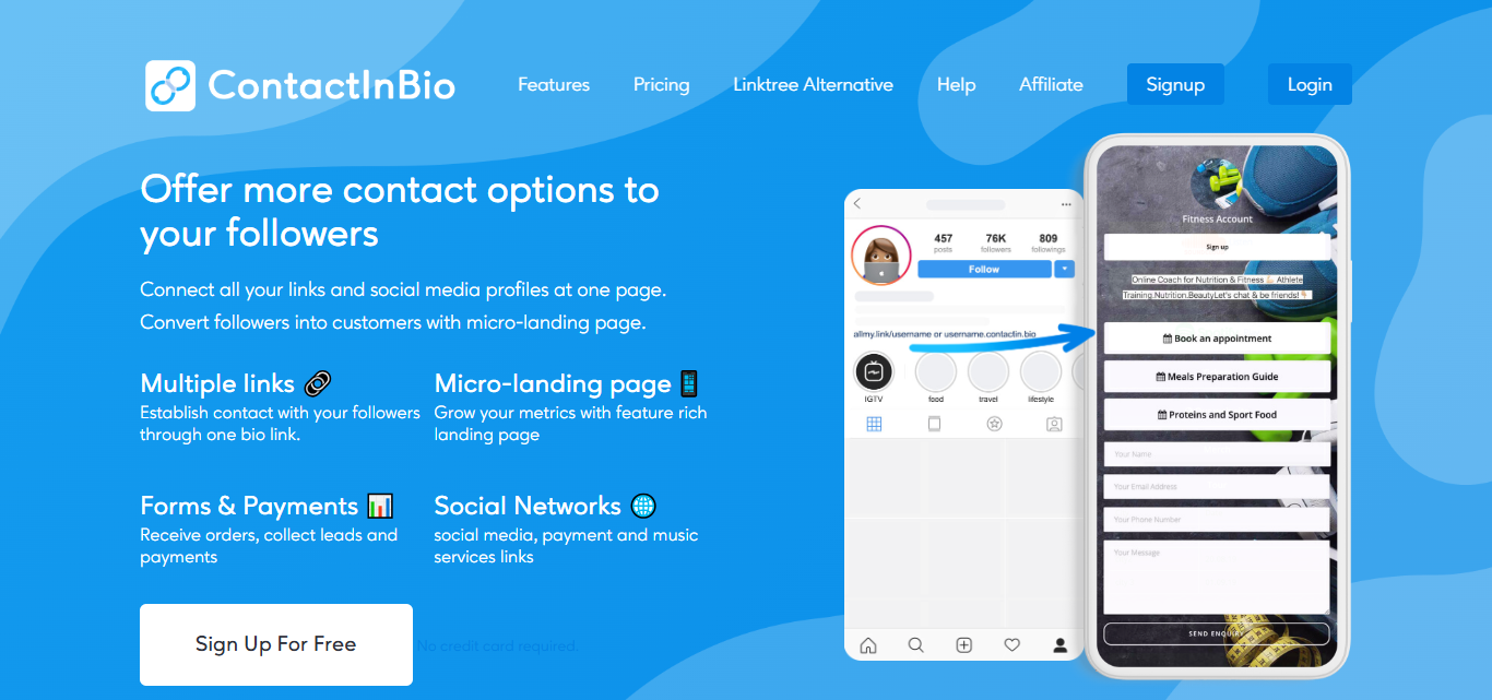 ContactInBio