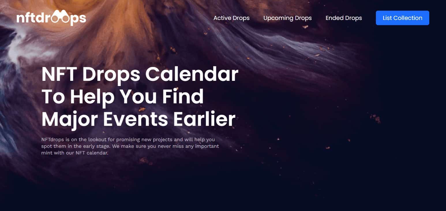 NFT Drops Calendar
