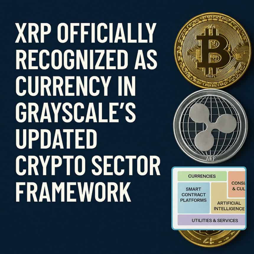 XRP Joins Bitcoin as Official Currency in Grayscale's New Crypto Sector Shake-Up