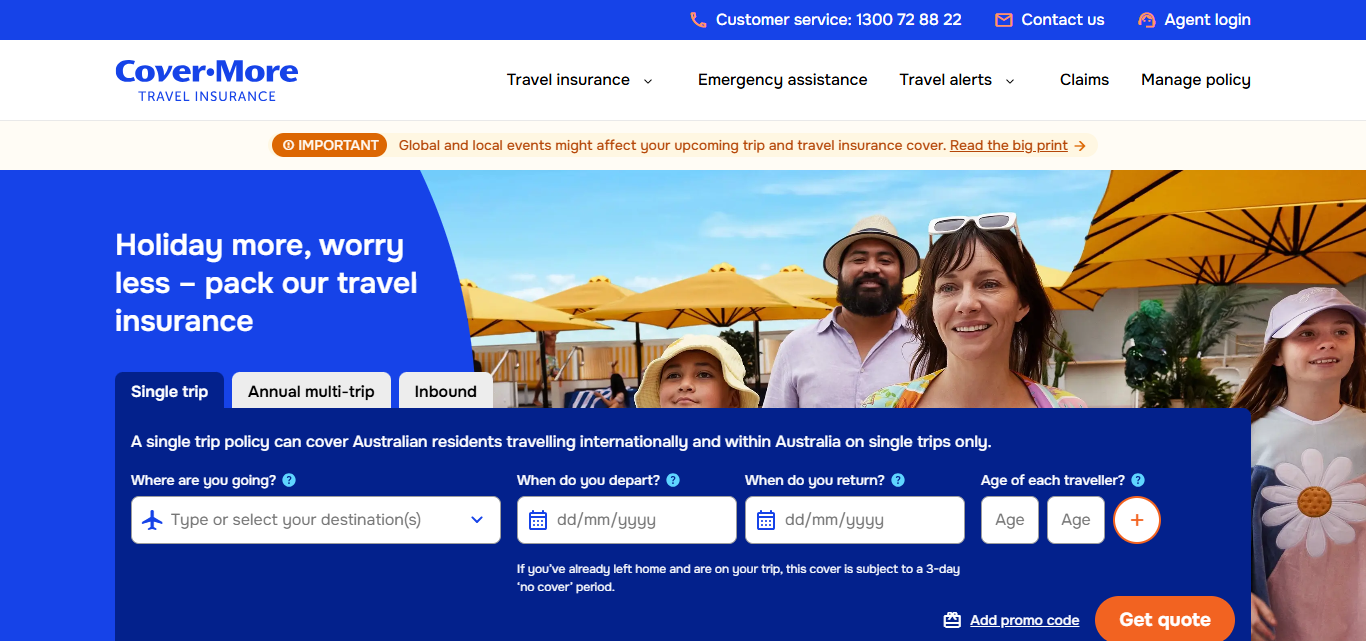 Cover-More Travel Insurance