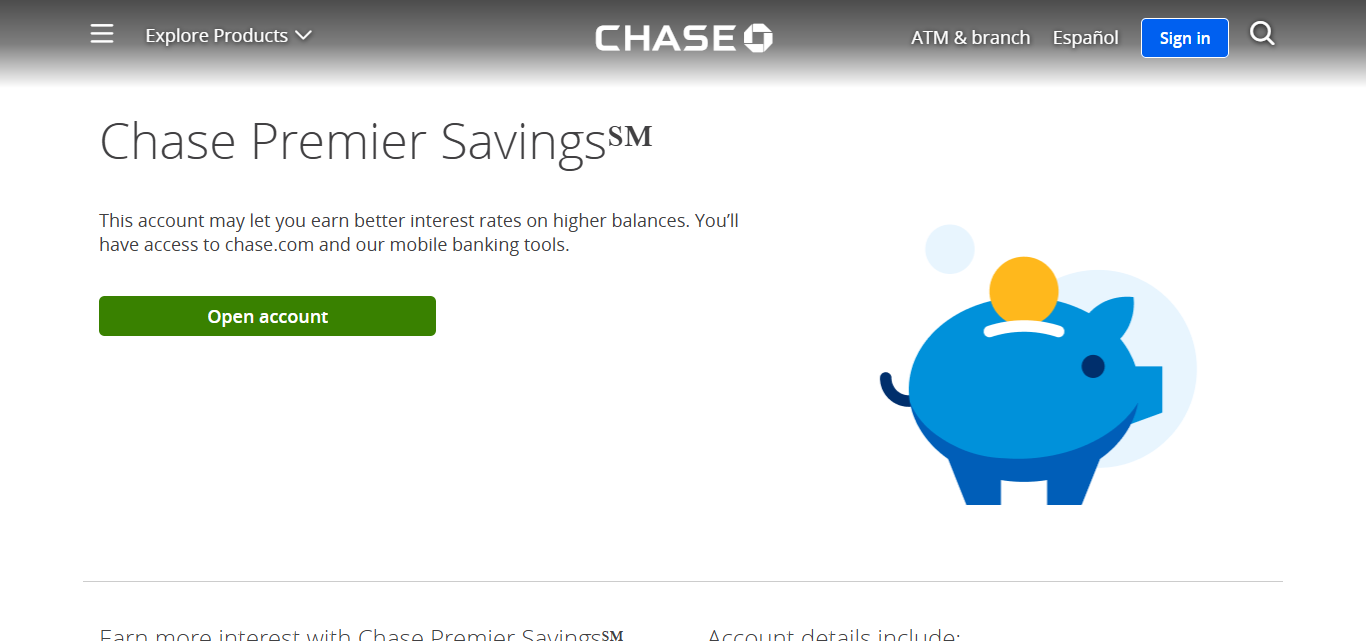 Chase Premier Savings