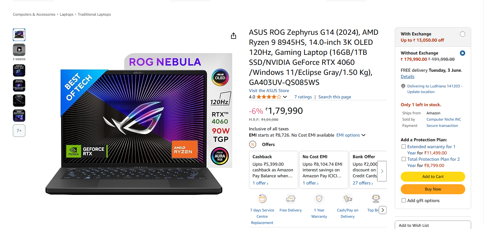 Asus ROG Zephyrus G14