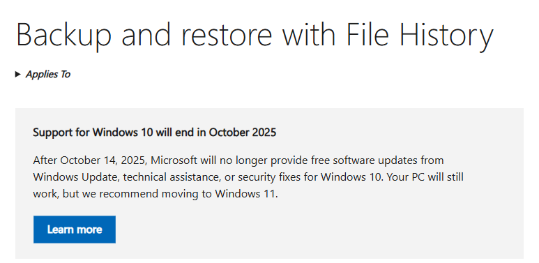 Use File History (Windows)