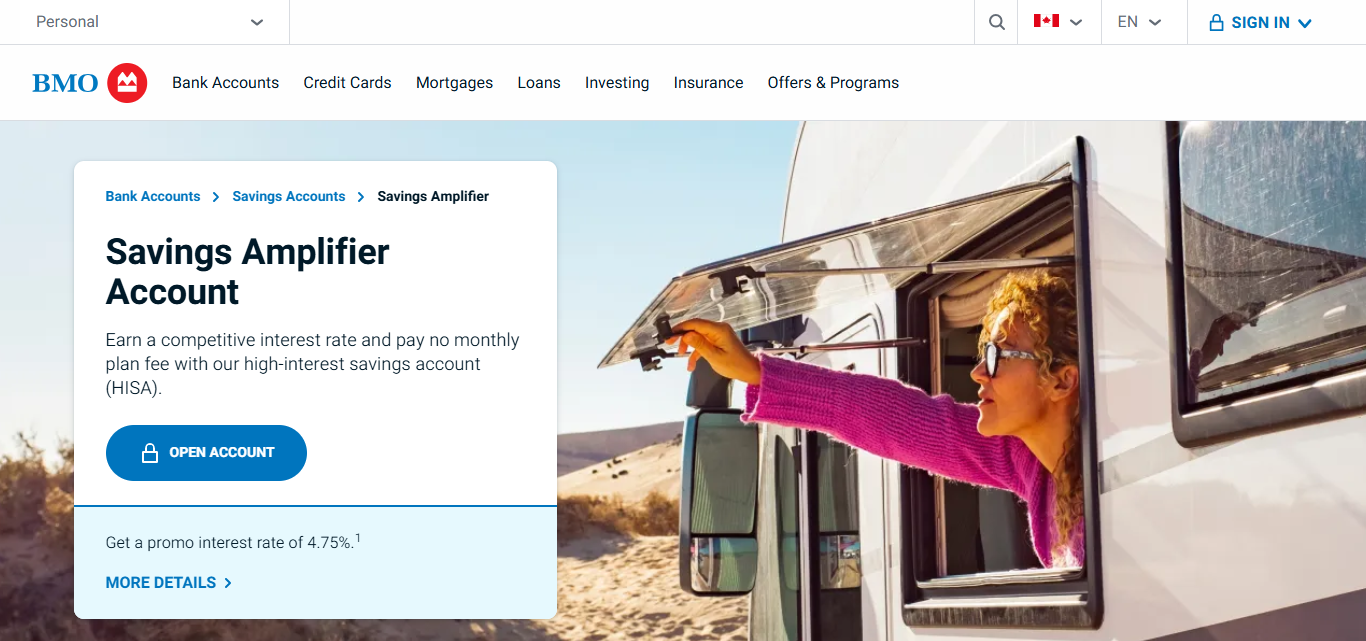 BMO Savings Amplifier Account