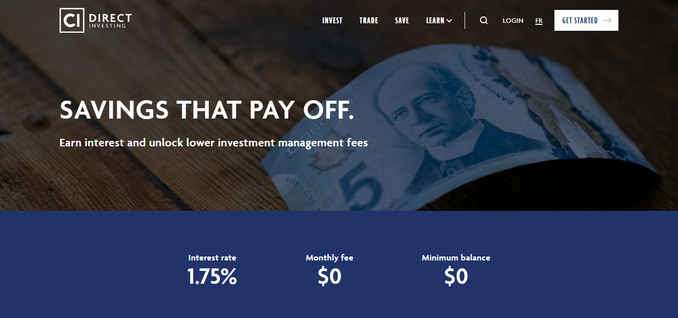 CI Direct Investing High Interest Savings Account