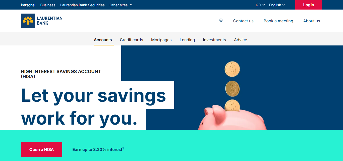 Laurentian Bank High Interest Savings Account