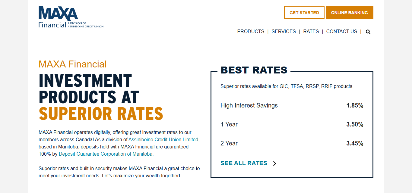 Maxa Financial High-Interest Savings