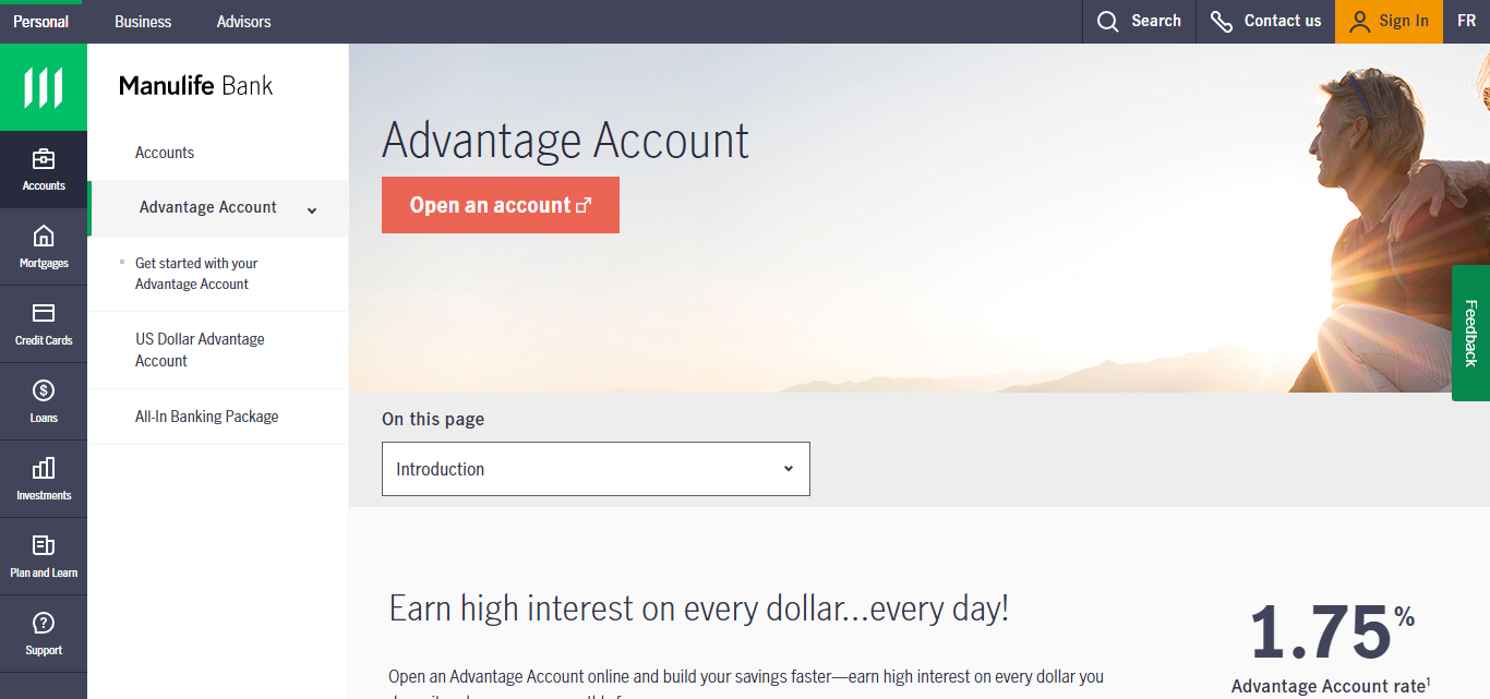 Manulife Advantage Account