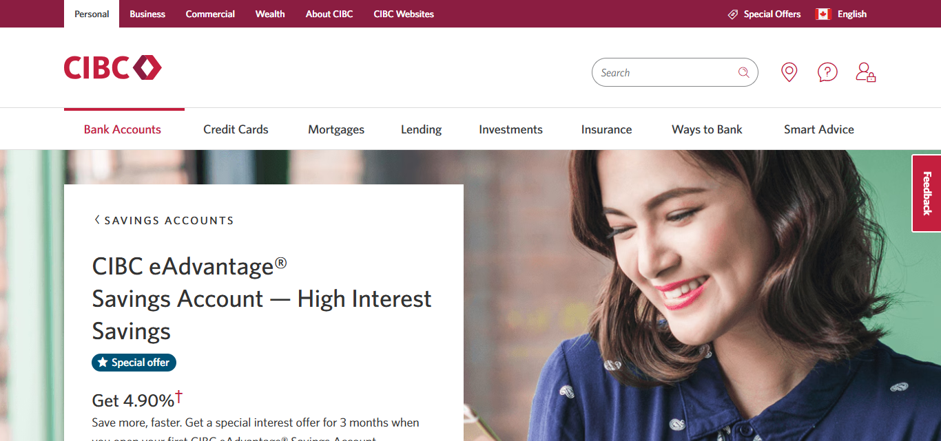 CIBC eAdvantage Savings Account