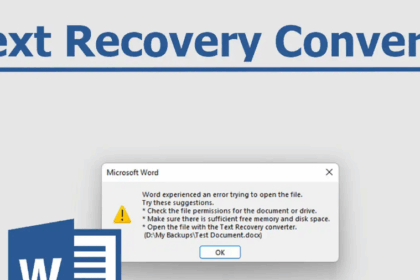 What Is Text Recovery Converter? | File Recovery Explained