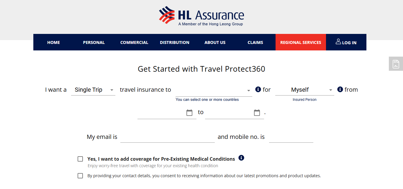 HL Assurance Travel Protect360 Basic