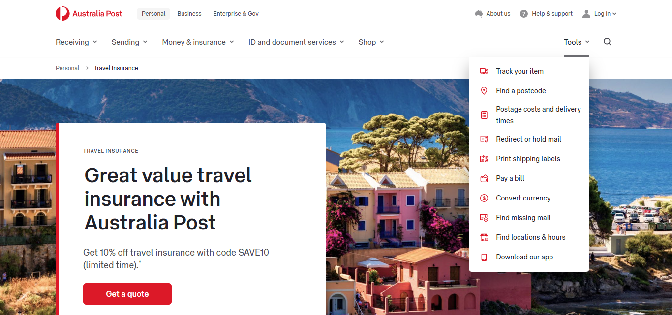 Australia Post Travel Insurance