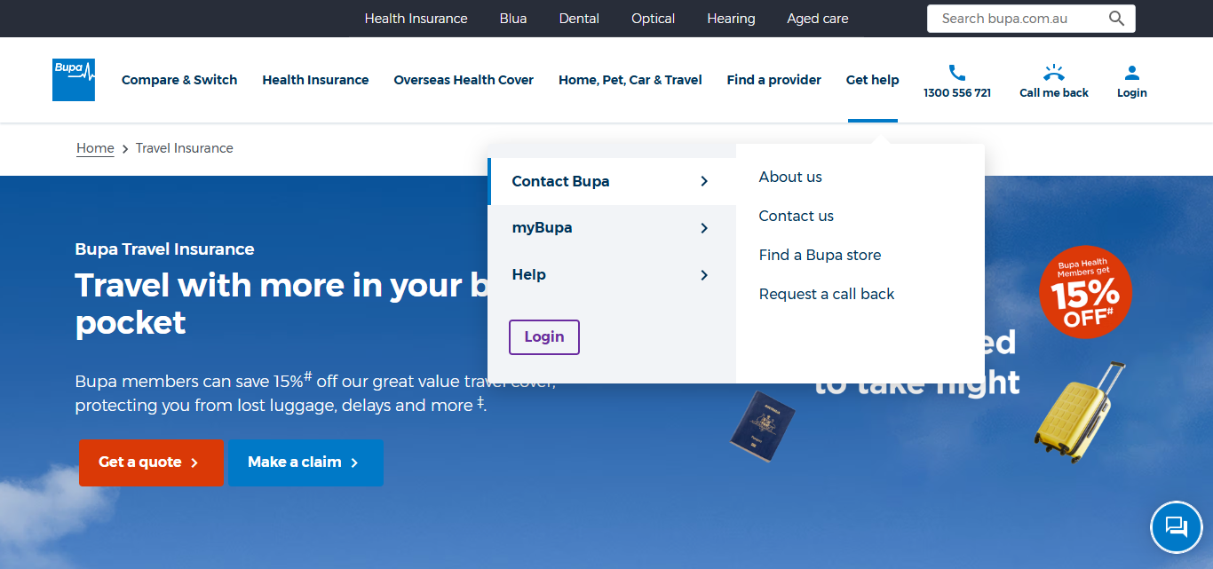 Bupa Travel Insurance