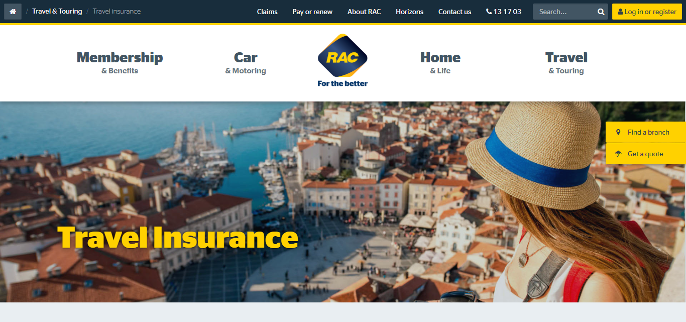RAC Travel Insurance