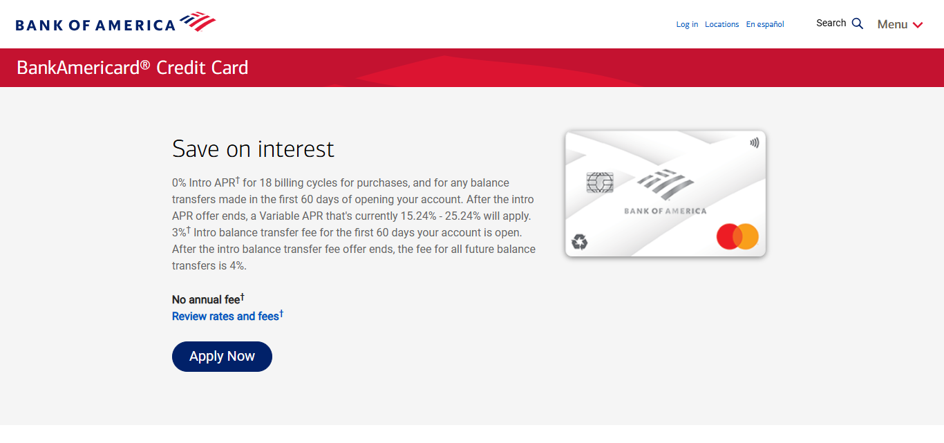 Bankamericard® Credit Card