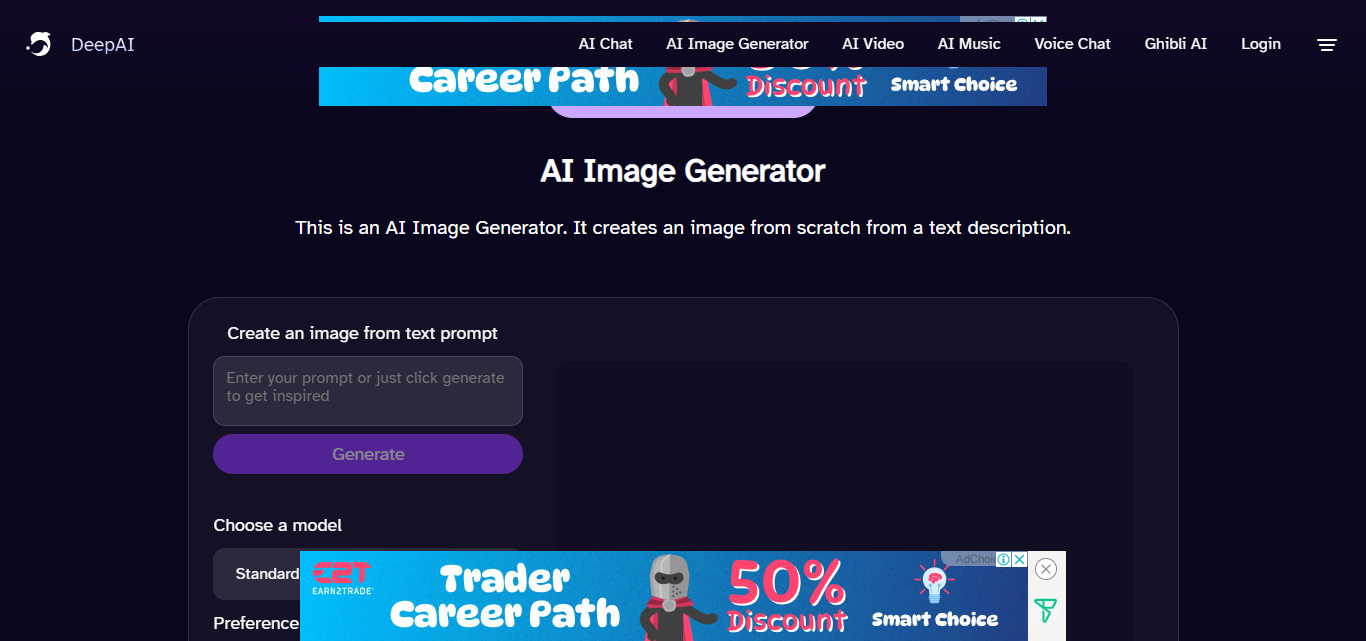 DeepAI AI Image Generator