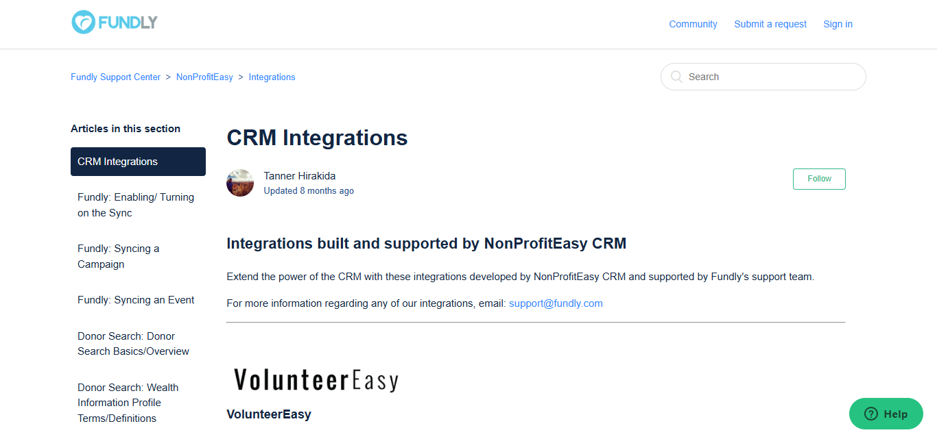 Fundly CRM