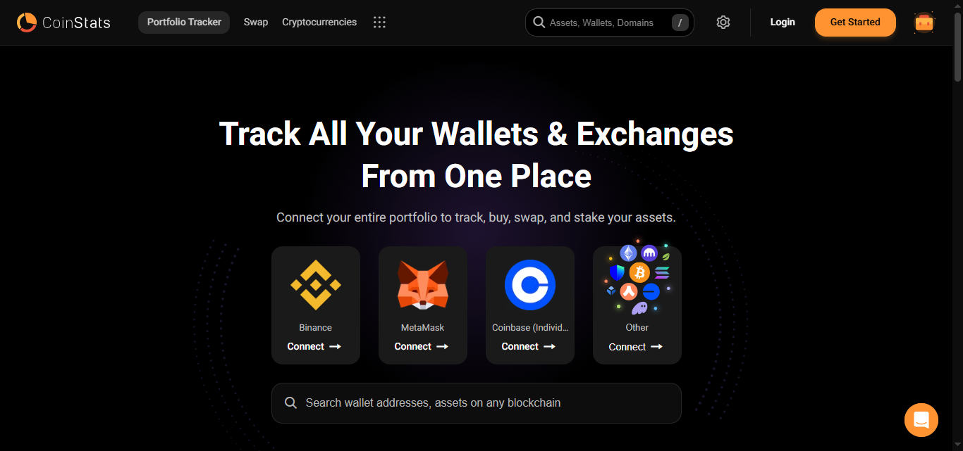 Portfolio Trackers(CoinStats)