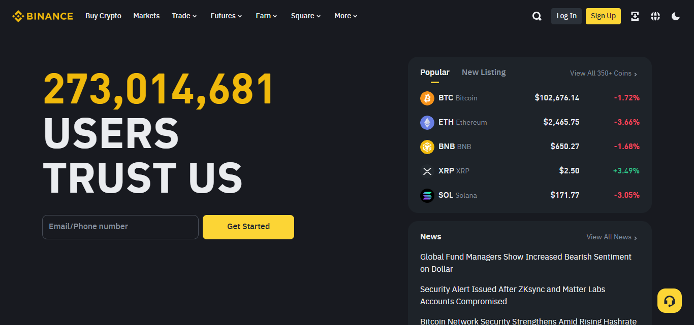 2. Exchanges(Binance)
