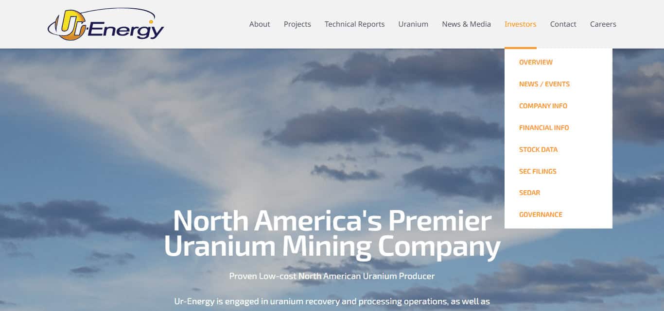 UR-Energy Inc (NYSEMKT: URG)