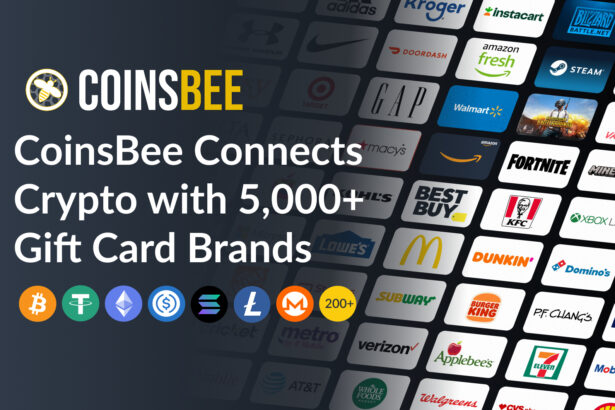 CoinsBee Surpasses 5,000 Gift Card Brands, Becoming the Largest Crypto Gift Card Platform Worldwide