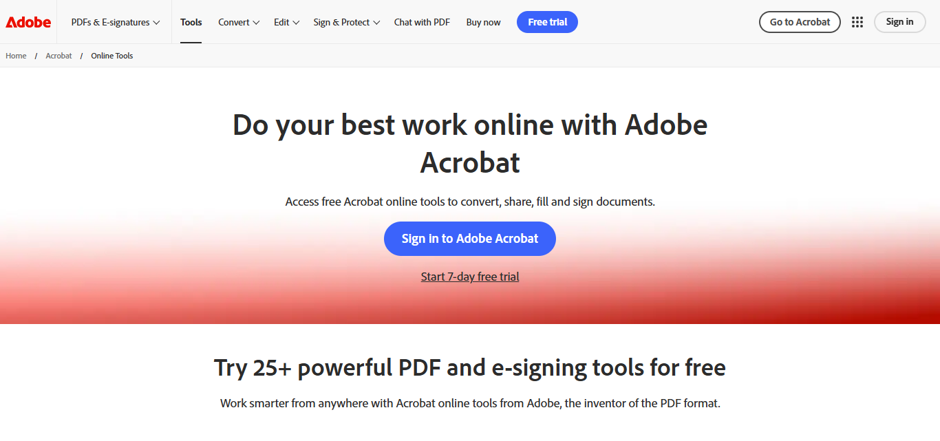 Adobe Acrobat Online