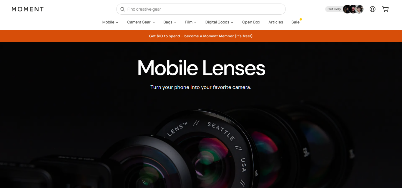 Moment T‑Series Mobile Lens
