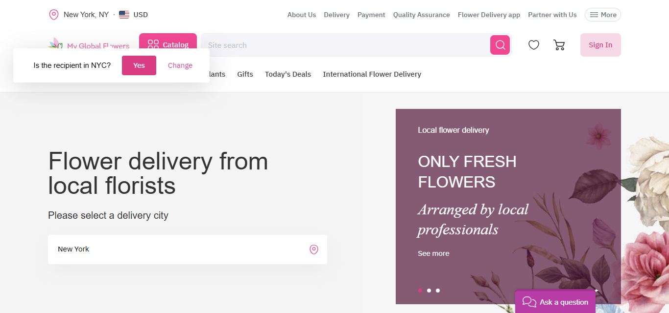 MyGlobalFlowers