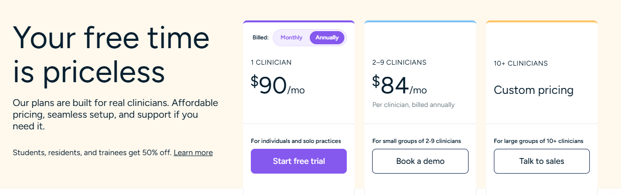 Pricing Freed Ai